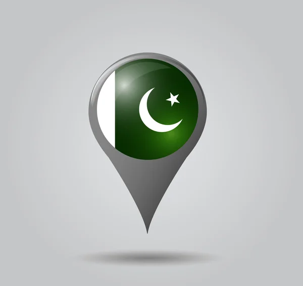 Kaart pointer - pakistan — Stockvector