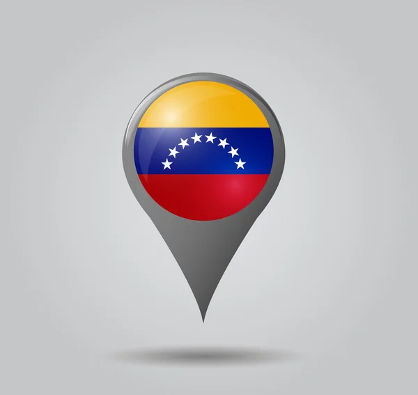 Flag pointer - Venezuela — Stock Vector