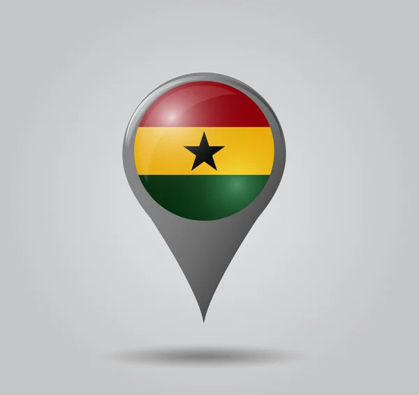 Kartpeker - Ghana – stockvektor