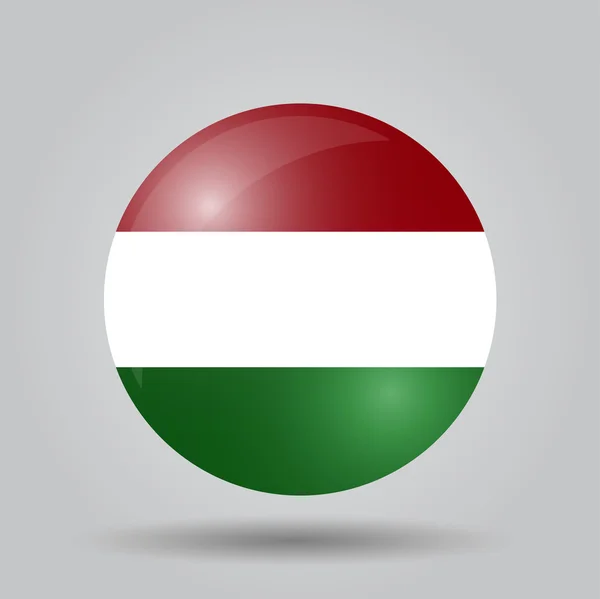 Circular flag - Hungary — Stock Vector