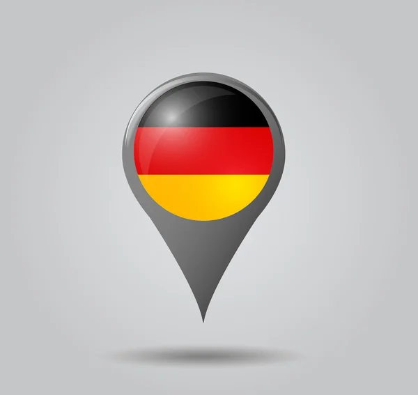 Indicatore di mappa - Germania — Vettoriale Stock