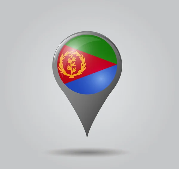 Указатель на карту - Эритрея — стоковый вектор