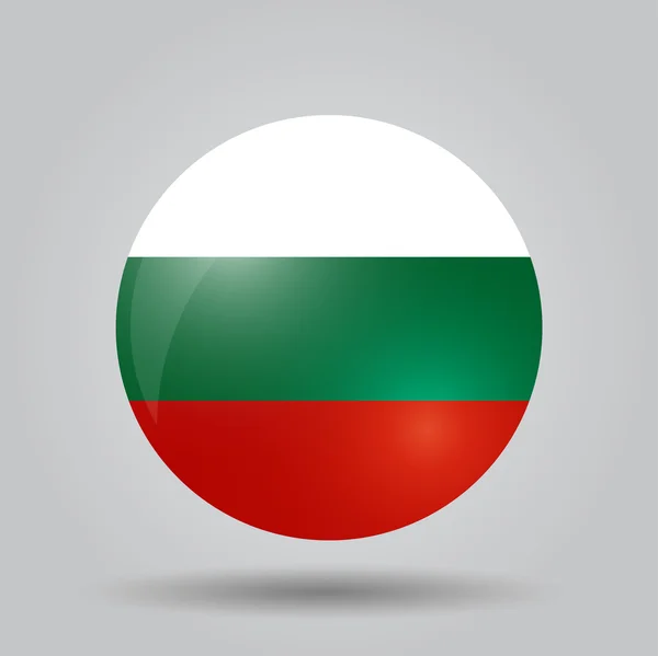 Cirkulært flag - Bulgarien – Stock-vektor