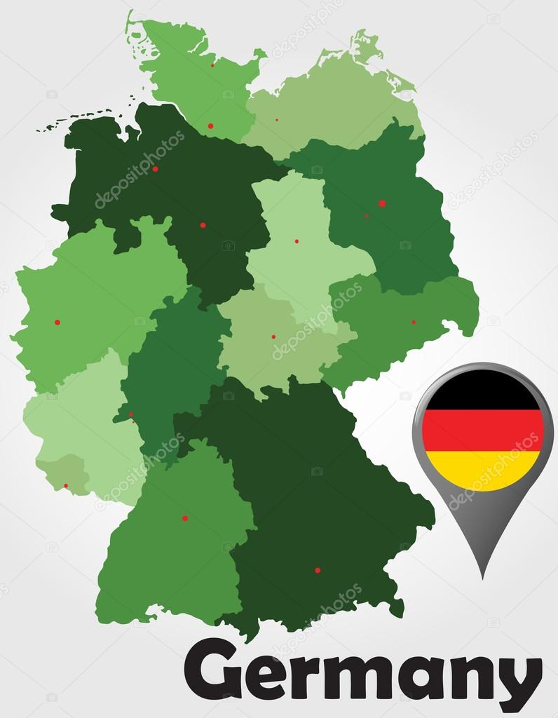 Germany political map