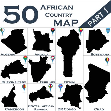 Afrika ülkesi seti