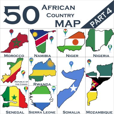 Afrika ülkesi seti