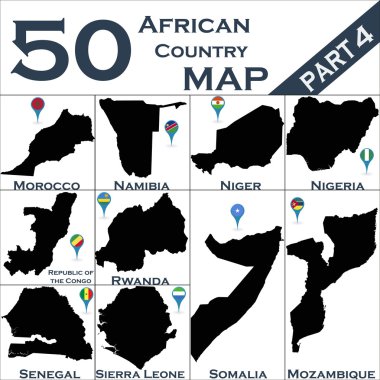 Afrika ülkesi seti