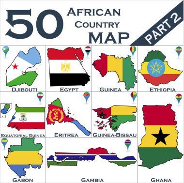 Afrika ülkesi seti
