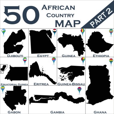 Afrika ülkesi seti