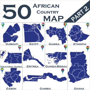 Afrika ülkesi seti