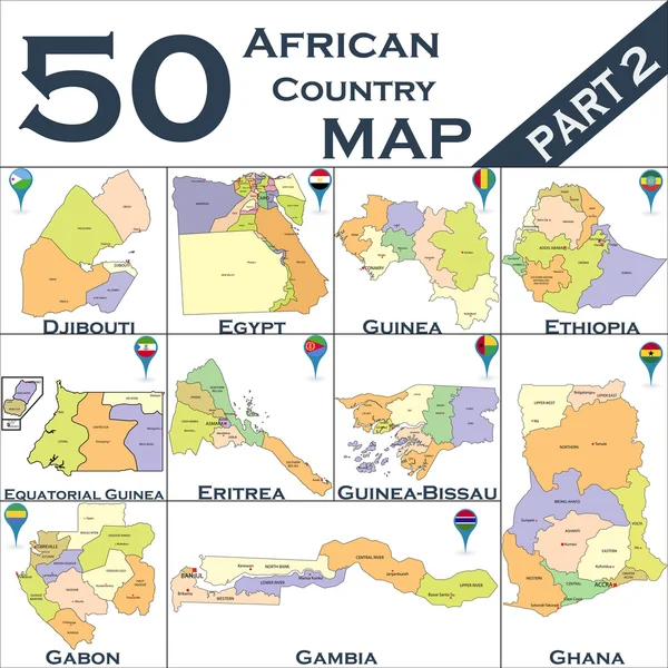 Африканская страна — стоковый вектор