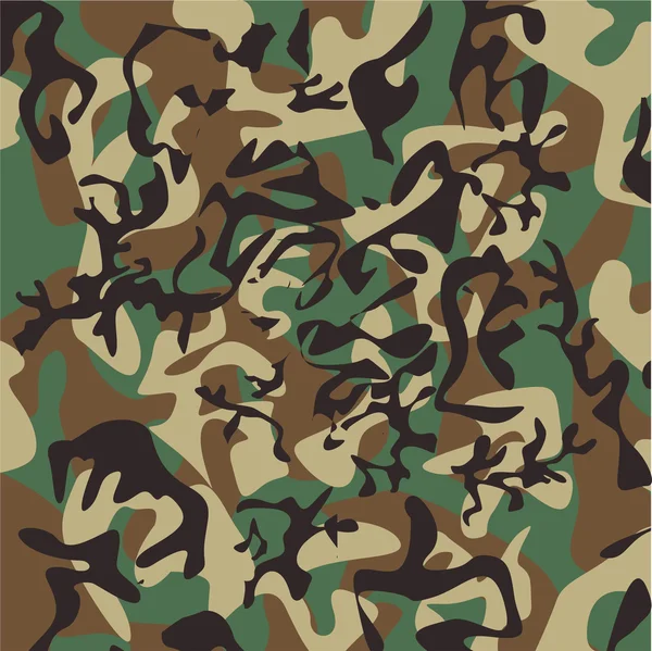 Uns Wald Camouflage-Muster. — Stockvektor