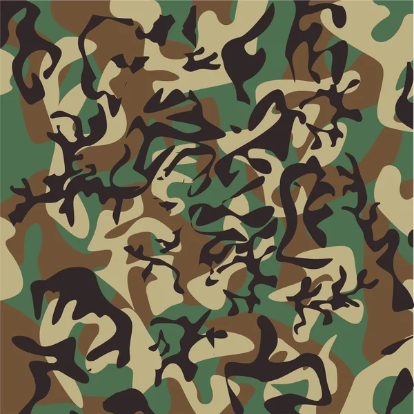 Patrón de camuflaje Woodland . — Vector de stock