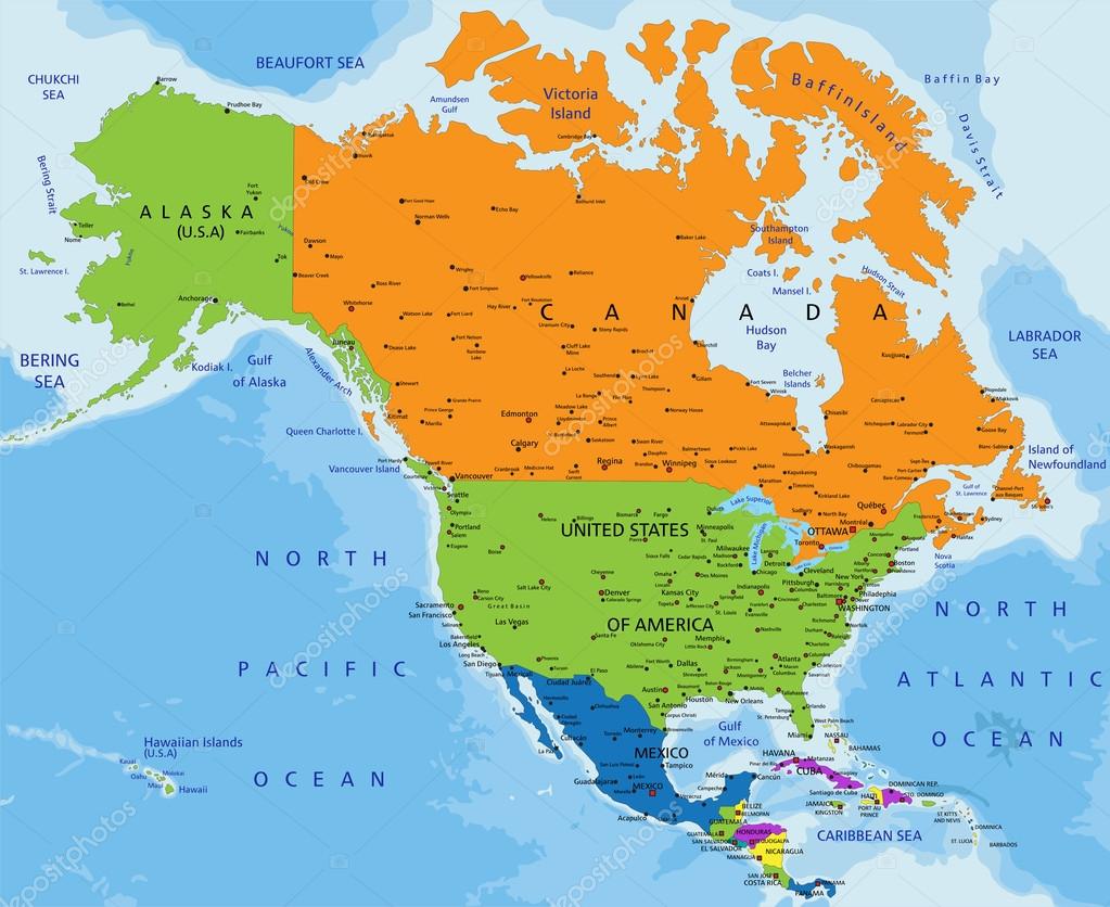 North America Political Map