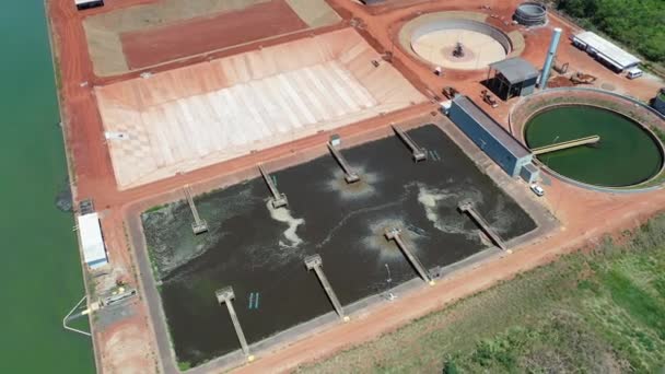 Mogi Guau 巴西圣保罗 排水净化器处理站 污水处理厂 Mogi Guau 巴西圣保罗 排水净化器处理站 污水处理厂 — 图库视频影像