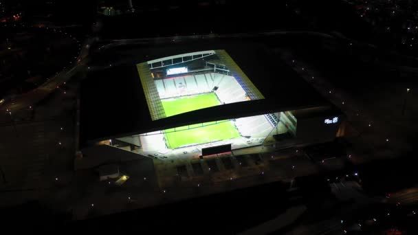 Estádio Corinthians Arena Noite Itaquera São Paulo Brasil Estádio Futebol — Vídeo de Stock