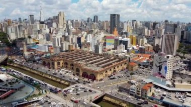 Mercado Municipal de Sao Paulo şehri, Brezilya. Tarihi belediye pazarının şehir merkezi. Mercado Municipal de Sao Paulo şehri. Tarihi belediye pazarının şehir merkezi. Mercado Municipal de Sao Paulo şehri..
