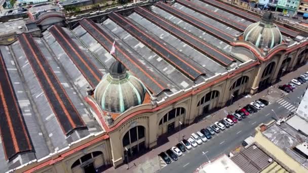 Mercado Municipal Sao Paulo City Brazil Downtown View Historic Municipal — 图库视频影像