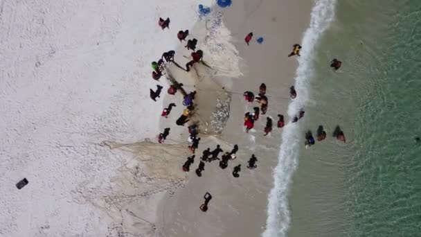 Vista Pesca Praia Rio Janeiro Brasil Cena Pesca Paisagem Marinha — Vídeo de Stock