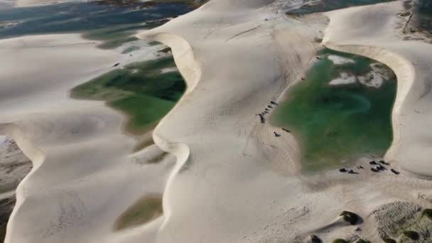 Dunes Scène Route Des Émotions Jericoacoara Ceara Brazil Sandbar Paysage — Video