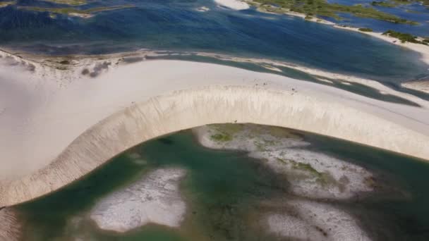 Dunes Scène Route Des Émotions Jericoacoara Ceara Brazil Sandbar Paysage — Video