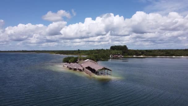 Paradisiac Strand Jericoacoara Ceara Brazília Egzotikus Úti Cél Trópusi Utazás — Stock videók