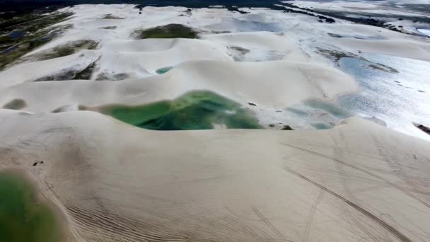 Coast Scene Jericoacoara Dunes Ceara Brazil Beach View Coast Scene — Stok video