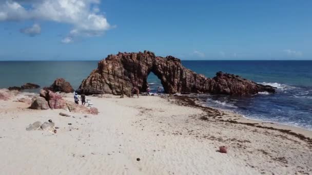 Sanddyner Landskap Jericoacoara Stranden Ceara Brasilien Exotisk Destination Sand Sanddyner — Stockvideo