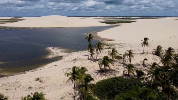 Rota Das Emoções Vista Parque Nacional Praia Jericoacoara Ceará Brasil — Vídeo de Stock