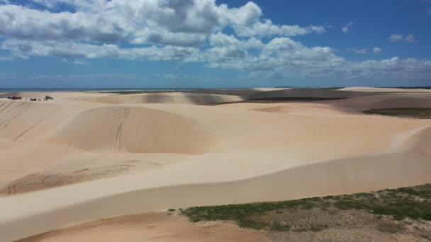 Playa Tropical Arena Vistas Las Dunas Jericoacoara Ceara Brasil Playa — Vídeos de Stock