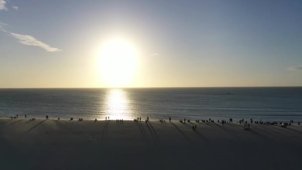 Vista Pôr Sol Rota Das Emoções Parque Nacional Praia Jericoacoara — Vídeo de Stock