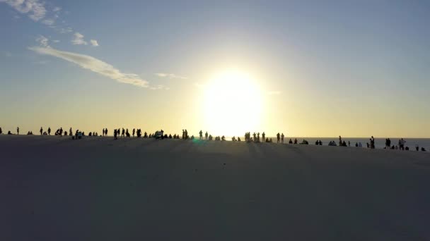 Duygular Yolu Nun Gün Batımı Manzarası Jericoacoara Plajındaki Ulusal Park — Stok video