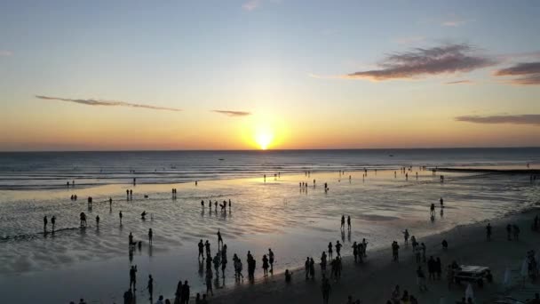 Duygular Yolu Nun Gün Batımı Manzarası Jericoacoara Plajındaki Ulusal Park — Stok video