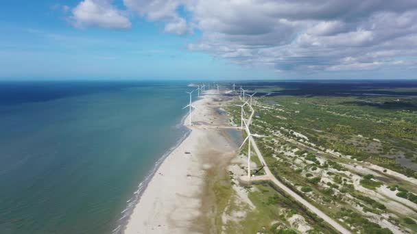 Parc National Jericoacoara Plage Ceara Brésil Vue Tropicale Paysage Marin — Video