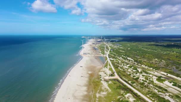 Parc National Jericoacoara Plage Ceara Brésil Vue Tropicale Paysage Marin — Video