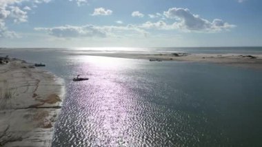 Jericoacoara Sahili sahili, Ceara, Brezilya. Doğal manzara. Jericoacoara Sahili, Ceara, Brezilya. Doğal manzara. Jericoacoara Sahili, Ceara, Brezilya. Doğal manzara..