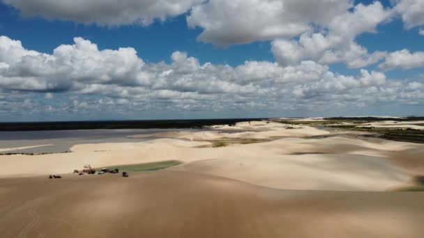 Brazylijski Północno Wschodni Widok Jericoacoara Ceara Brazylia Dunes Scene Brazylijski — Wideo stockowe