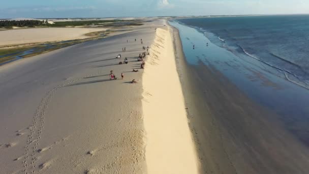 Dunes Désert Jericoacoara Plage Ceara Brésil Destination Estivale Dunes Désert — Video