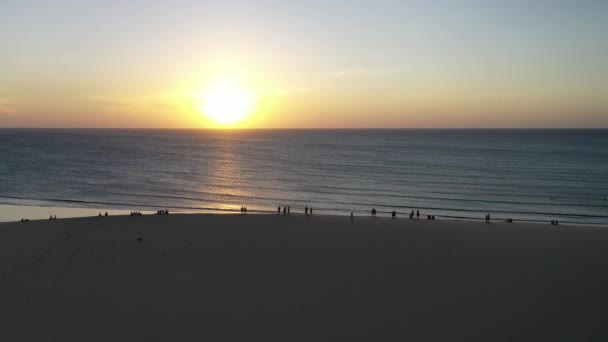 Zachód Słońca Plaży Jericoacoara Ceara Brazylia Scena Tropikalna Nieczynny Krajobraz — Wideo stockowe