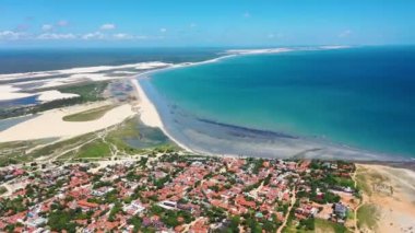 Jericoacoara Sahili sahili, Ceara, Brezilya. Doğal manzara. Jericoacoara Sahili, Ceara, Brezilya. Doğal manzara. Jericoacoara Sahili, Ceara, Brezilya. Doğal manzara..
