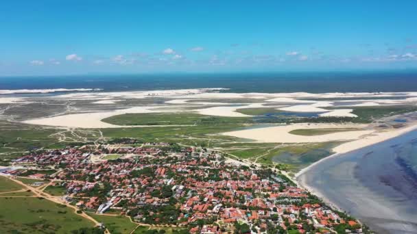 Paysage Urbain Des Dunes Jericoacoara Ceara Brazil Paysage Plage Des — Video