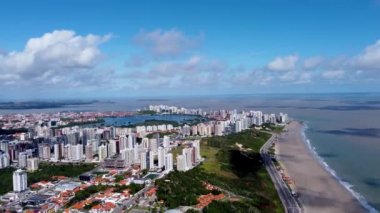 Sao Luis City, Maranhao, Brezilya 'daki lagün manzarası. Sao Luis City, Maranhao, Brezilya' daki lagün manzarası. Sao Luis City, Maranhao, Brezilya 'daki lagün manzarası..