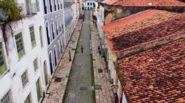 Sao Luis Adası, Maranhao, Brezilya. Sokak manzarası. Sao Luis Adası, Maranhao, Brezilya. Şehir manzarası. Sao Luis Adası, Maranhao, Brezilya..