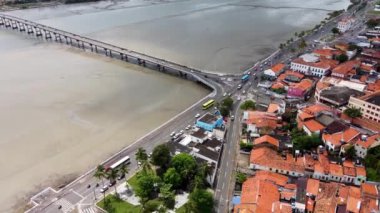 Sao Luis Adası, Maranhao, Brezilya. Sokak manzarası. Sao Luis Adası, Maranhao, Brezilya. Şehir manzarası. Sao Luis Adası, Maranhao, Brezilya..