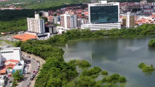 Escena Del Lago Ciudad Sao Luis Maranhao Brasil Escena Del — Vídeo de stock