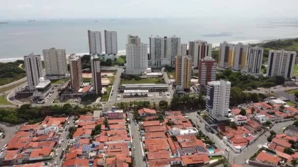 Cena Prédios São Luis Maranhão Brasil Cena Cidade Vida Urbana — Vídeo de Stock