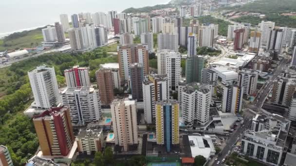 Edificios Escena Sao Luis Maranhao Brasil Paisaje Urbano Vida Edificios — Vídeos de Stock