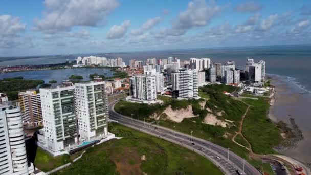 Veduta Della Capitale Sao Luis Maranhao Brasile Cityscape Urban Life — Video Stock