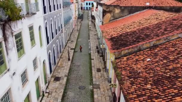 Sao Luis Adası Maranhao Brezilya Sokak Manzarası Sao Luis Adası — Stok video