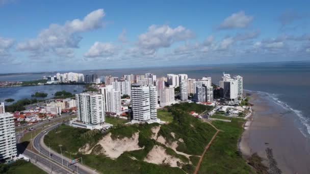 Vista Capital Cidade São Luis Maranhão Brasil Cidade Vida Urbana — Vídeo de Stock